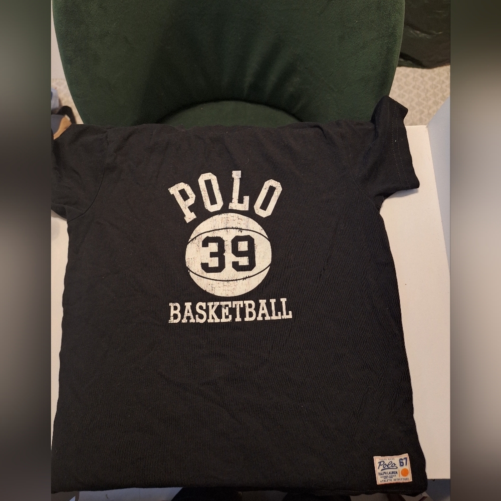 Polo Black Basketball T-Shirt